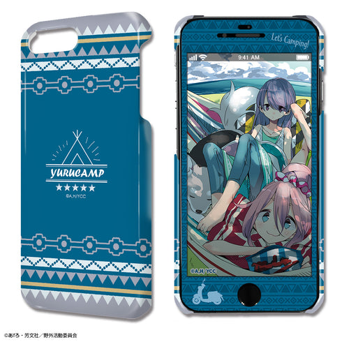 『ゆるキャン△』デザジャケット iPhone SE(第2世代)/8/7/6/6s ケース&保護シート デザイン02(各務原なでしこ&志摩リン/B)
